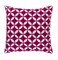 Tiwari Home 20" Purple and White Woven Square Throw Pillow